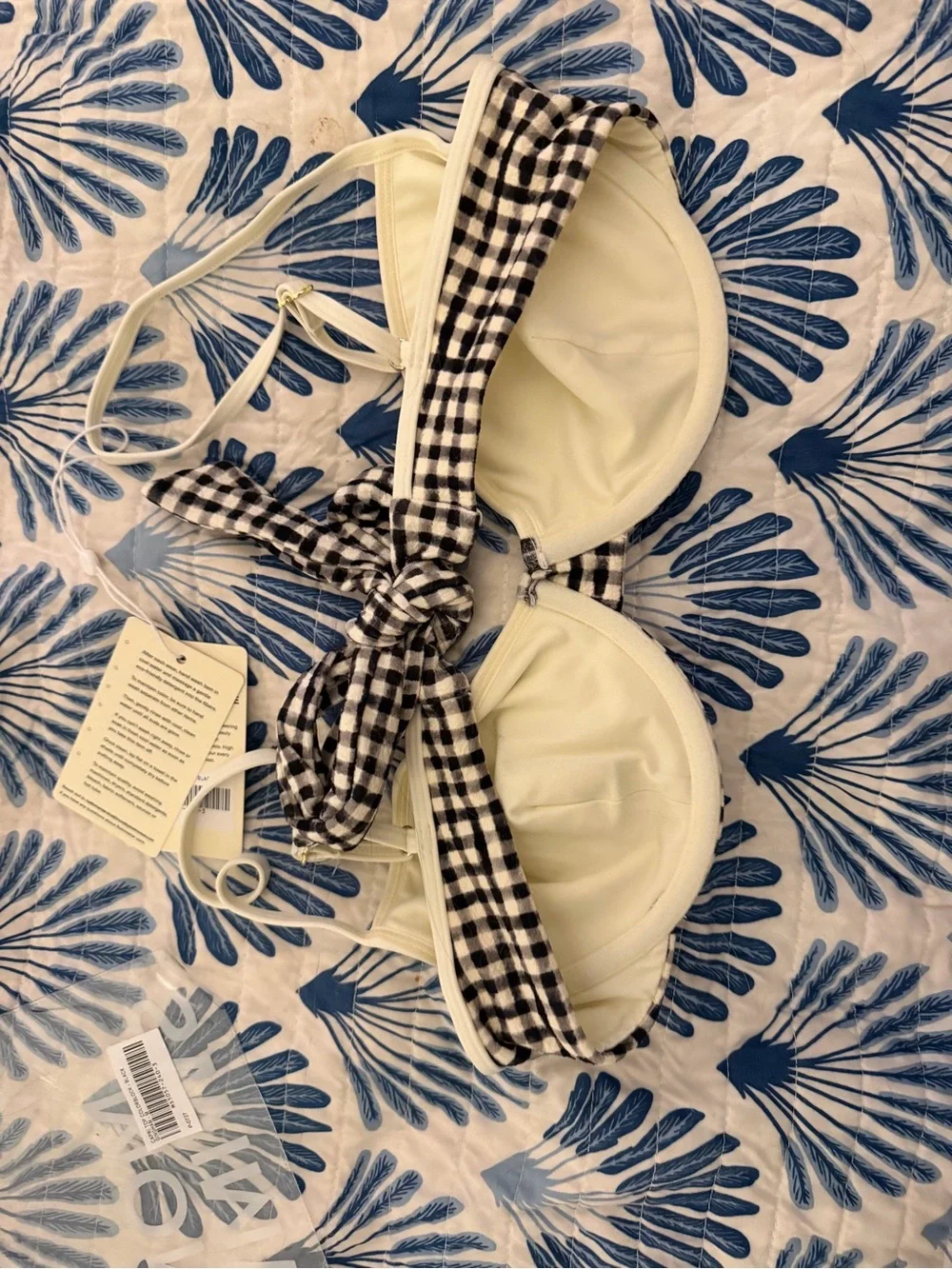 Monday Swimwear Capri Gingham Bikini Top